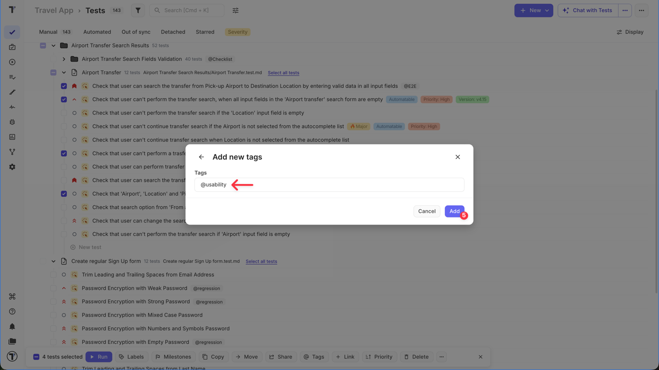 New tag is created