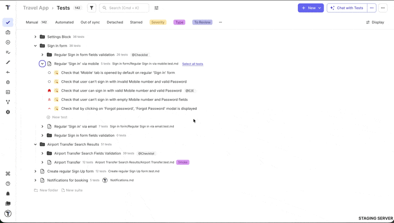 Testomatio - Assign Label & Custom Field